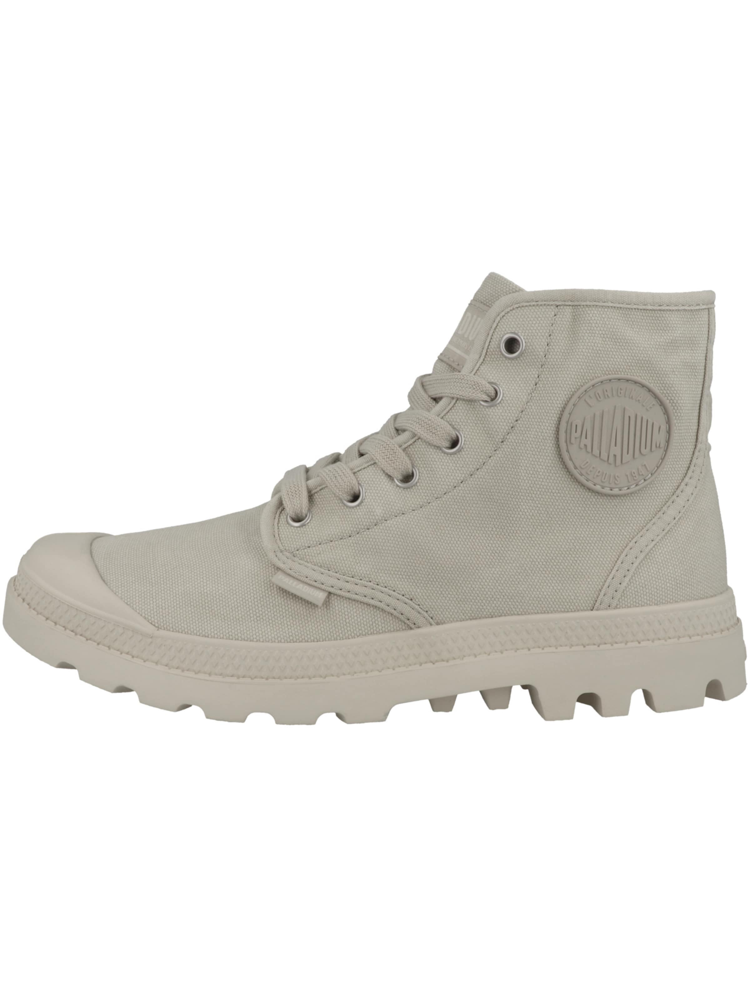 Palladium Schnürboots ' Pampa Hi ' in Beige: Vorderseite