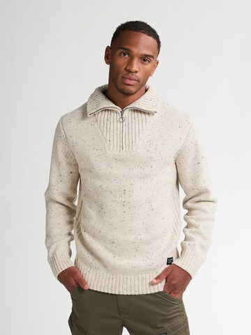 Petrol Industries Sweater 'Denver' in Beige: front