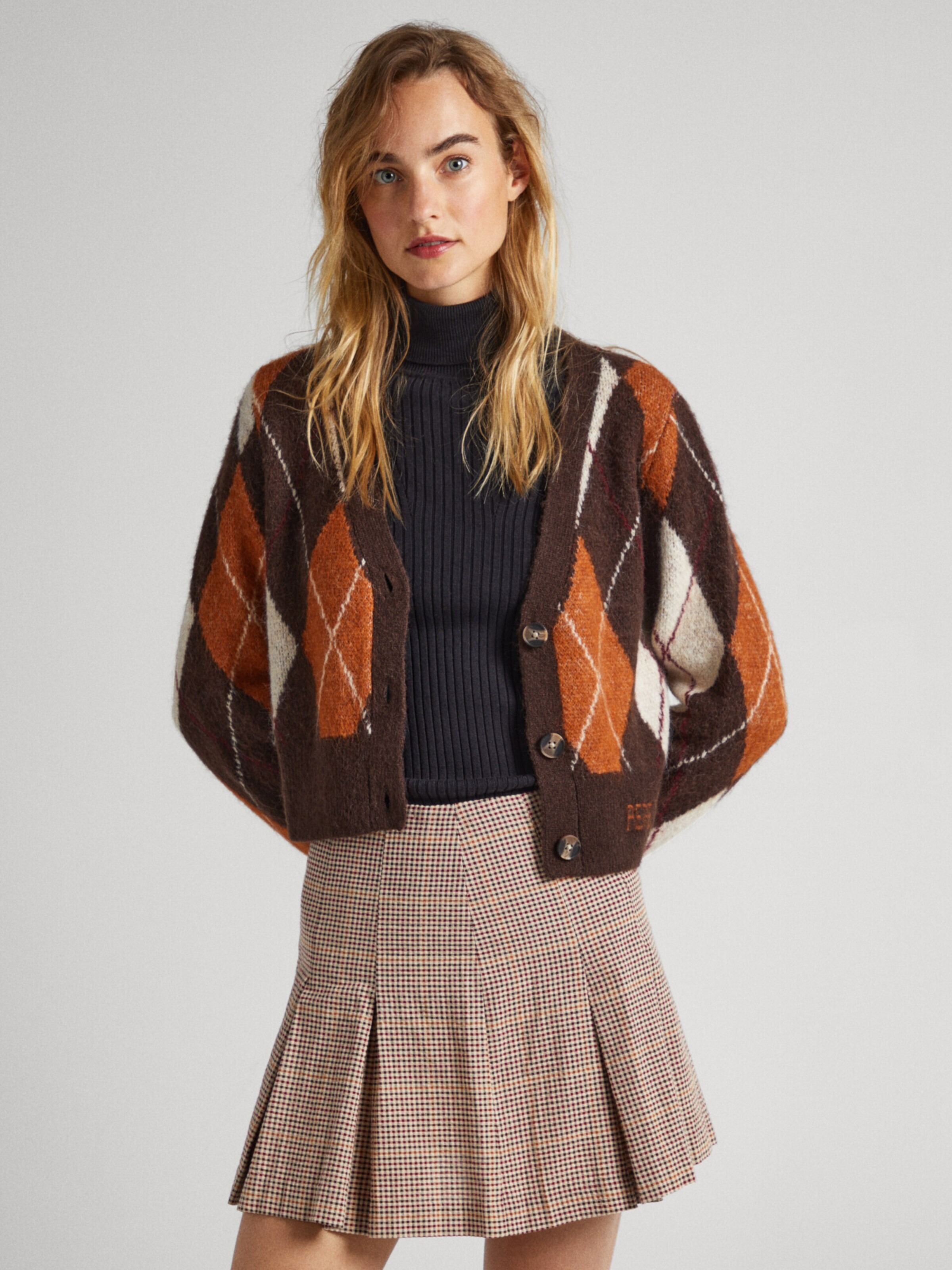 Pepe Jeans Knit Cardigan ELIOT in Chocolate ABOUT YOU