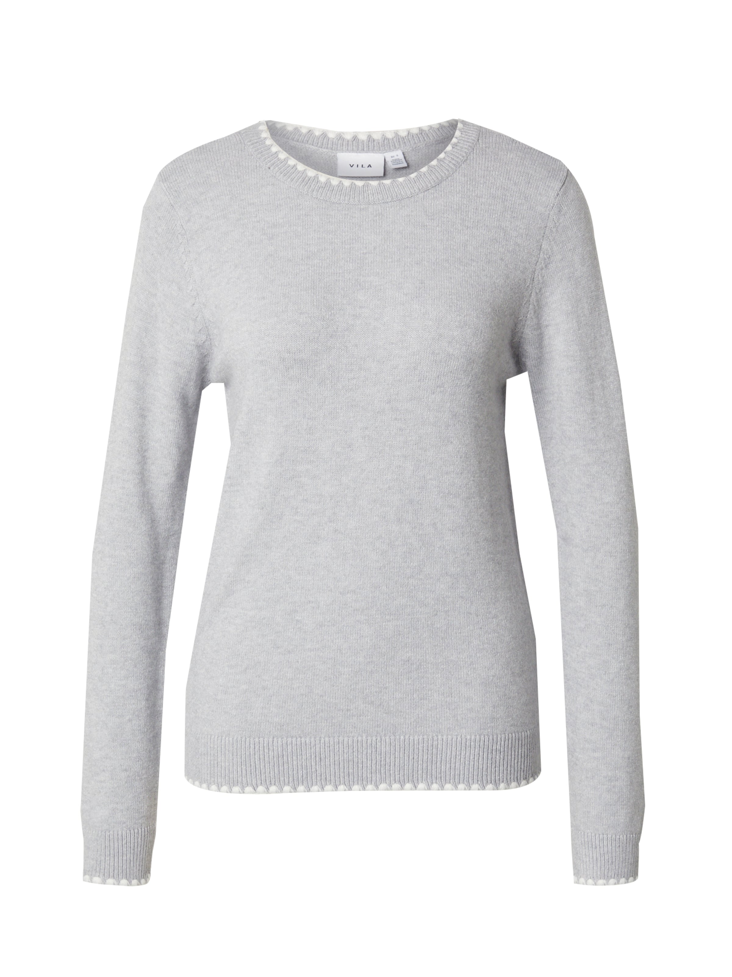 VILA Kampsun 'VIRil', värv hall: eest vaates