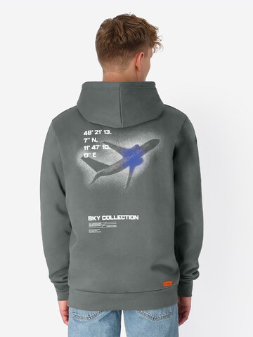 SPITZBUB Sweater 'Flight' in Grey: front