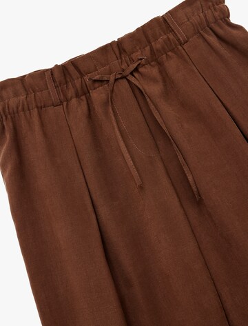 Koton Wide Leg Hose in Braun