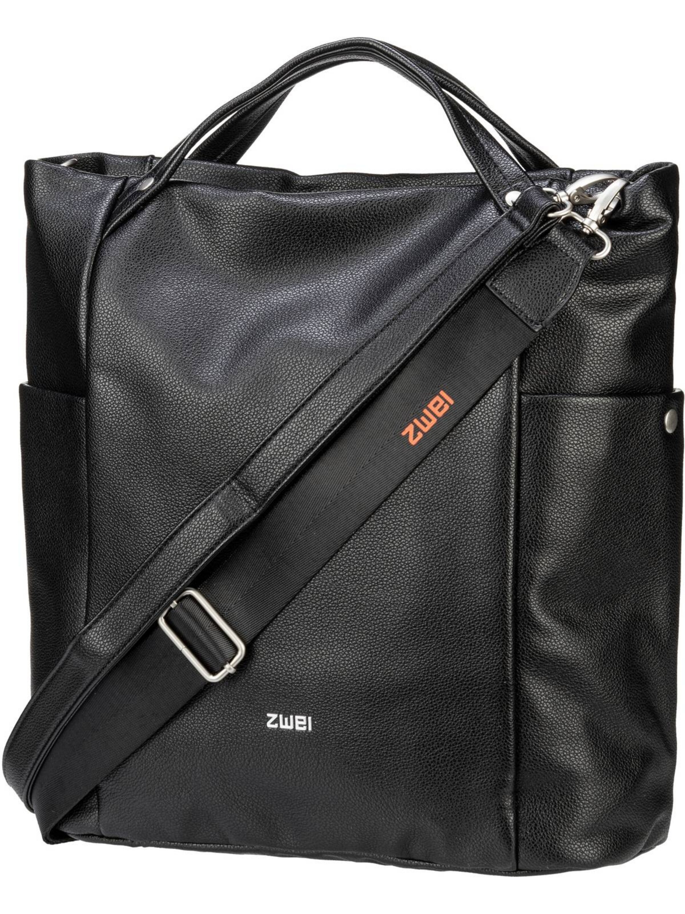 ZWEI Shopper 'Pia' in Schwarz