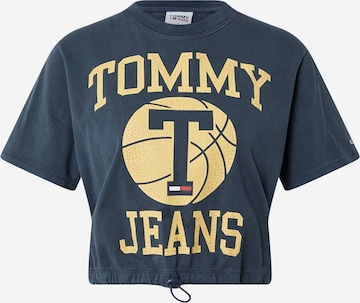 T-shirt Tommy Jeans en bleu : devant