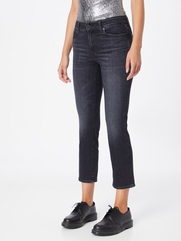 7 for all mankind Regular Jeans in Zwart: voorkant