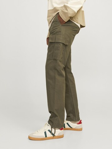 Loosefit Pantalon cargo 'JPSTKane JJBarkley' JACK & JONES en vert
