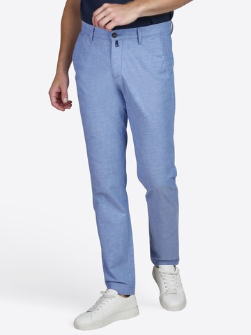 Effilé Pantalon chino 'Colmar' PIERRE CARDIN en bleu : devant
