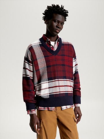 Pull-over TOMMY HILFIGER en rouge : devant