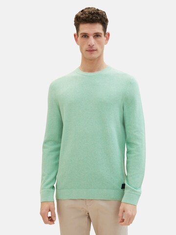 TOM TAILOR Trui in Groen: voorkant