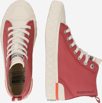 Palladium Platform trainers in Red