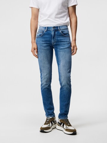 J.Lindeberg Slimfit Jeans 'Jay' in Blauw: voorkant