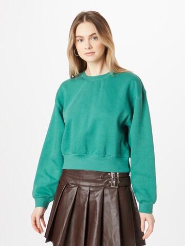 WEEKDAY Sweatshirt in Grün: Vorderseite