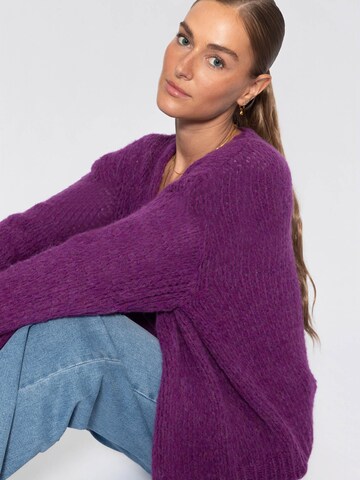 SASSYCLASSY Oversizestrickjacke‌‌‌‌‌‌‌‌‌ in Lila