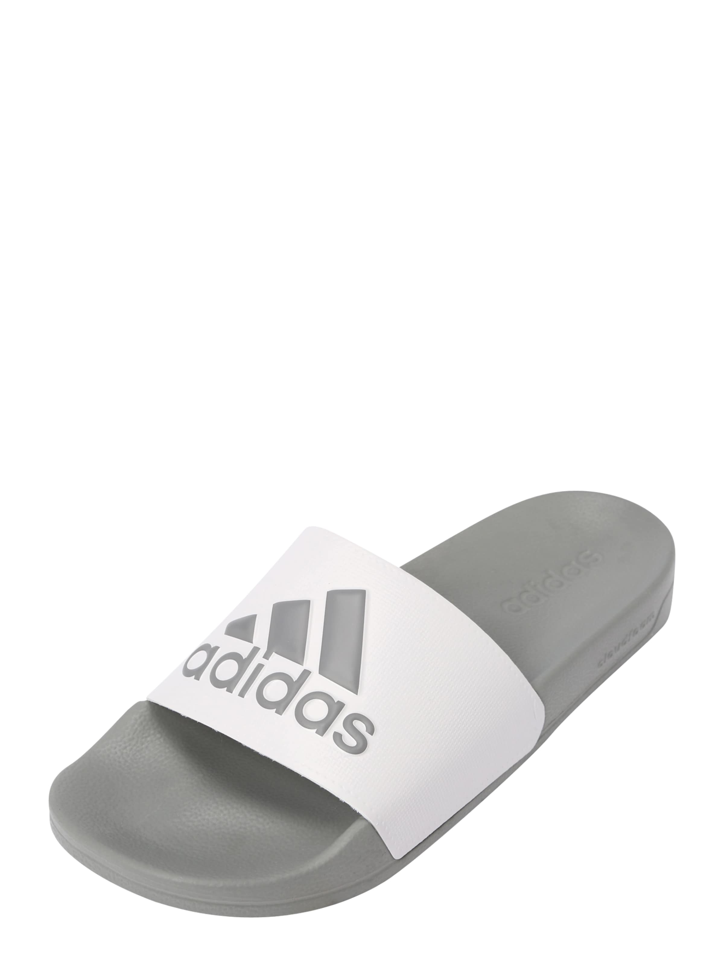 Flip-flops 'Adilette' de la ADIDAS SPORTSWEAR pe alb: față