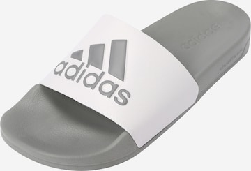 ADIDAS ORIGINALS Beach & Pool Shoes 'Adilette' in White: front