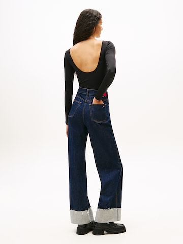Tommy Jeans Rövid body - fekete