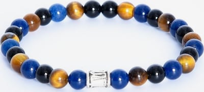 20,5 dydžio Apyrankė 'Relax bracciale in argento 925 lavorato a mano con agata nera occhio di tigre & Mashan giada blue' iš Addicted2, spalva – mėlyna / ruda, Prekių apžvalga