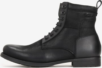 Kazar Lace-Up Boots in Black: front