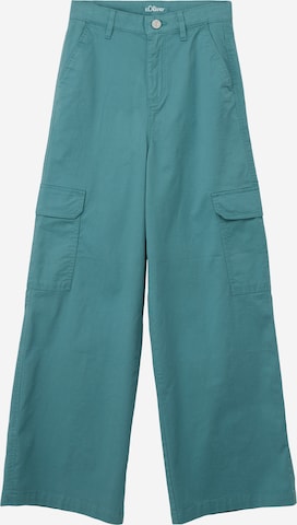 s.Oliver Wide leg Pants in Blue: front