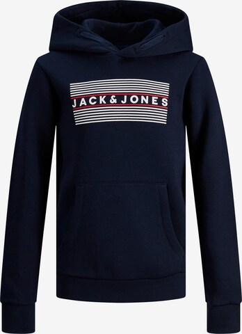 Coupe regular Sweat Jack & Jones Junior en bleu : devant