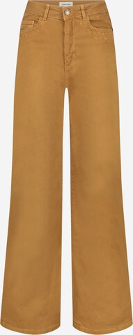 Wide Leg Jean 'Eva' Fabienne Chapot en beige : devant