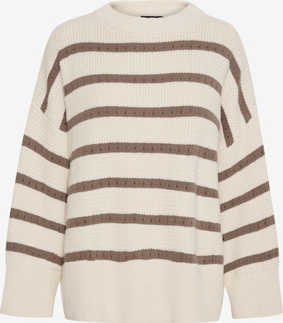 SOAKED IN LUXURY Pulover 'Ravalina' u smeđa / vuneno bijela, Pregled proizvoda