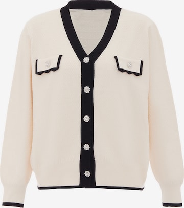 CHANI Knit cardigan in White: front