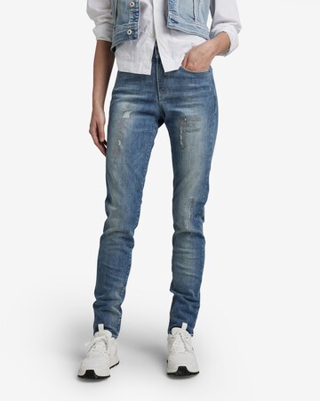 G-Star RAW Slimfit Jeans in Blauw: voorkant