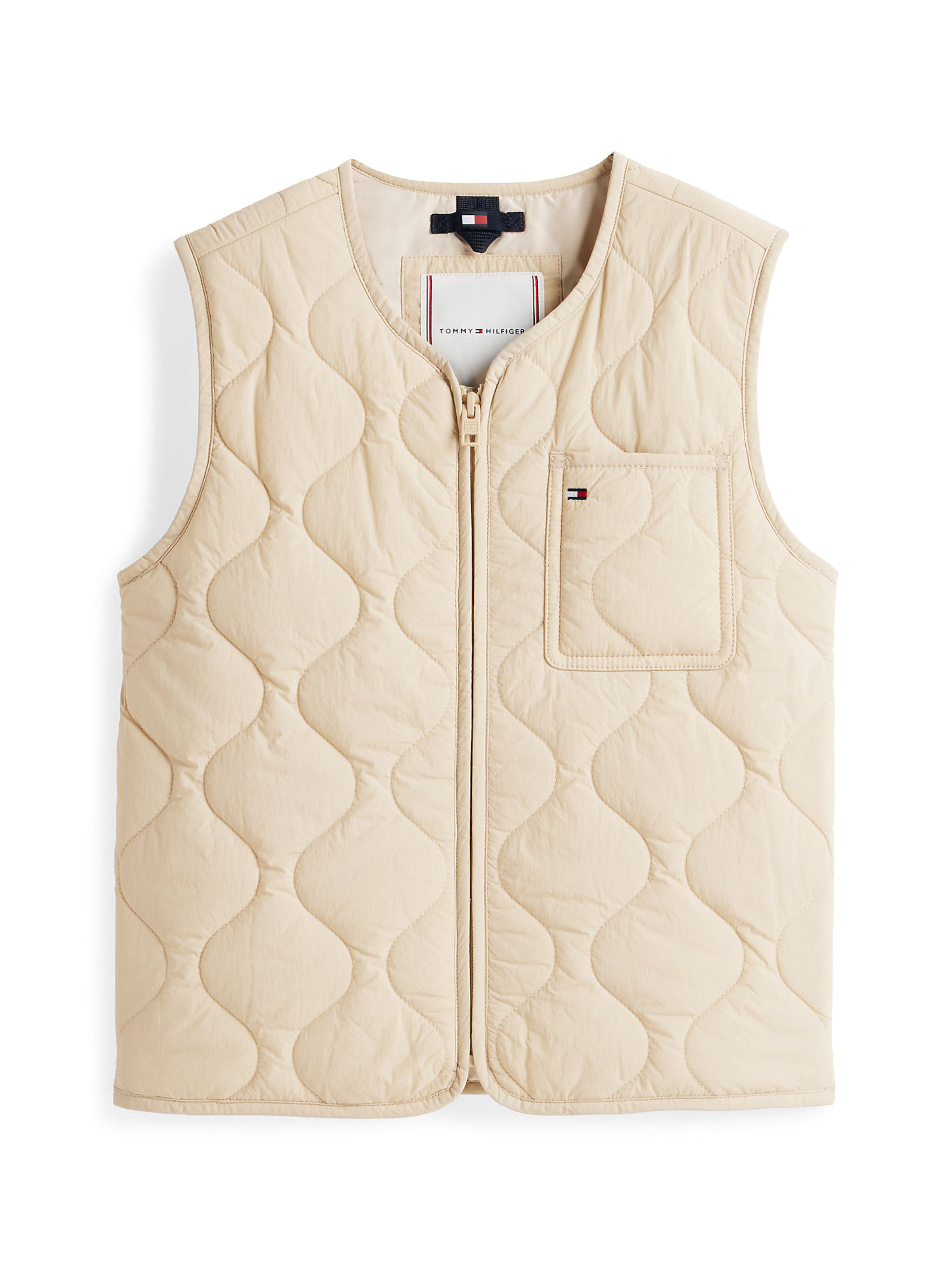 TOMMY HILFIGER Weste in Beige: Vorderseite