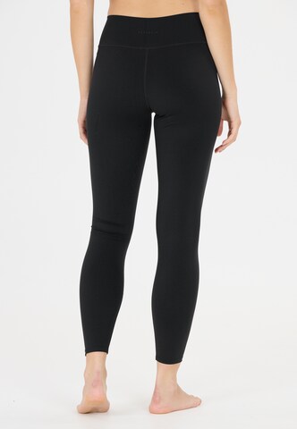 Athlecia Skinny Tights 'Blossom' in Braun