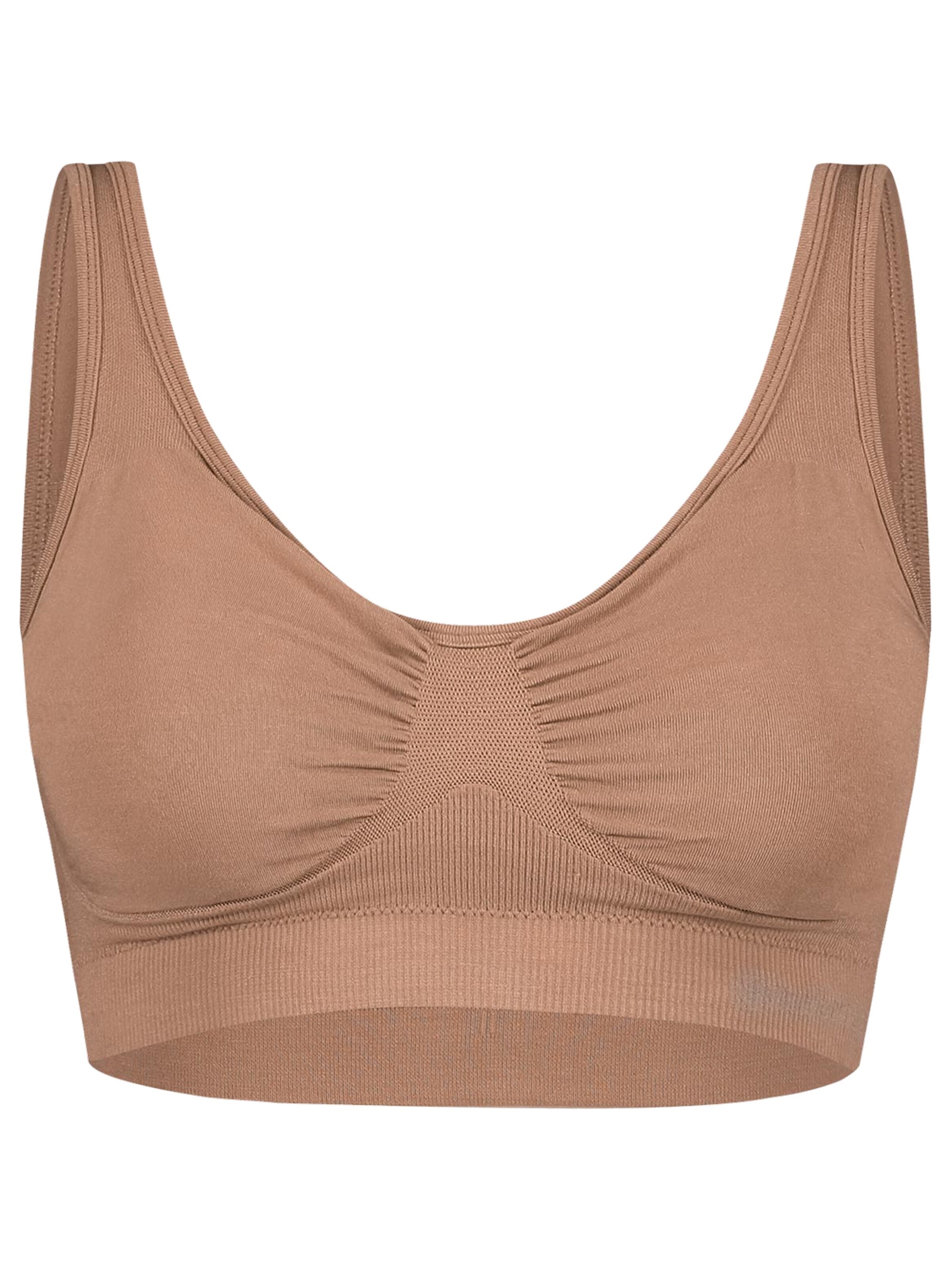 Bamboo basics Bustier BH 'Fleur' in Beige: voorkant