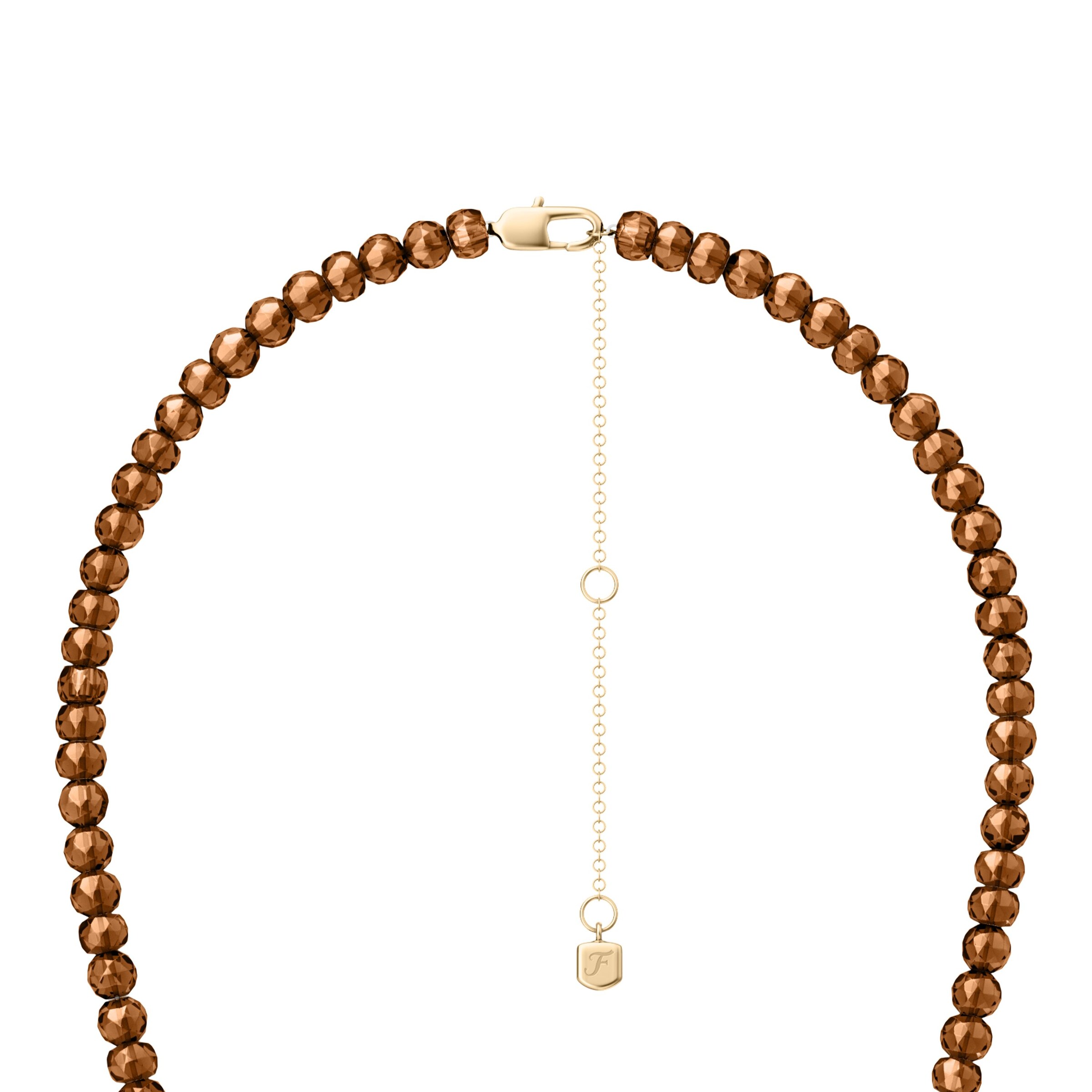 FOSSIL Necklace in Brown