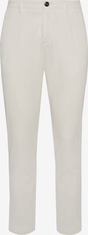 Coupe slim Pantalon chino Boggi Milano en blanc : devant