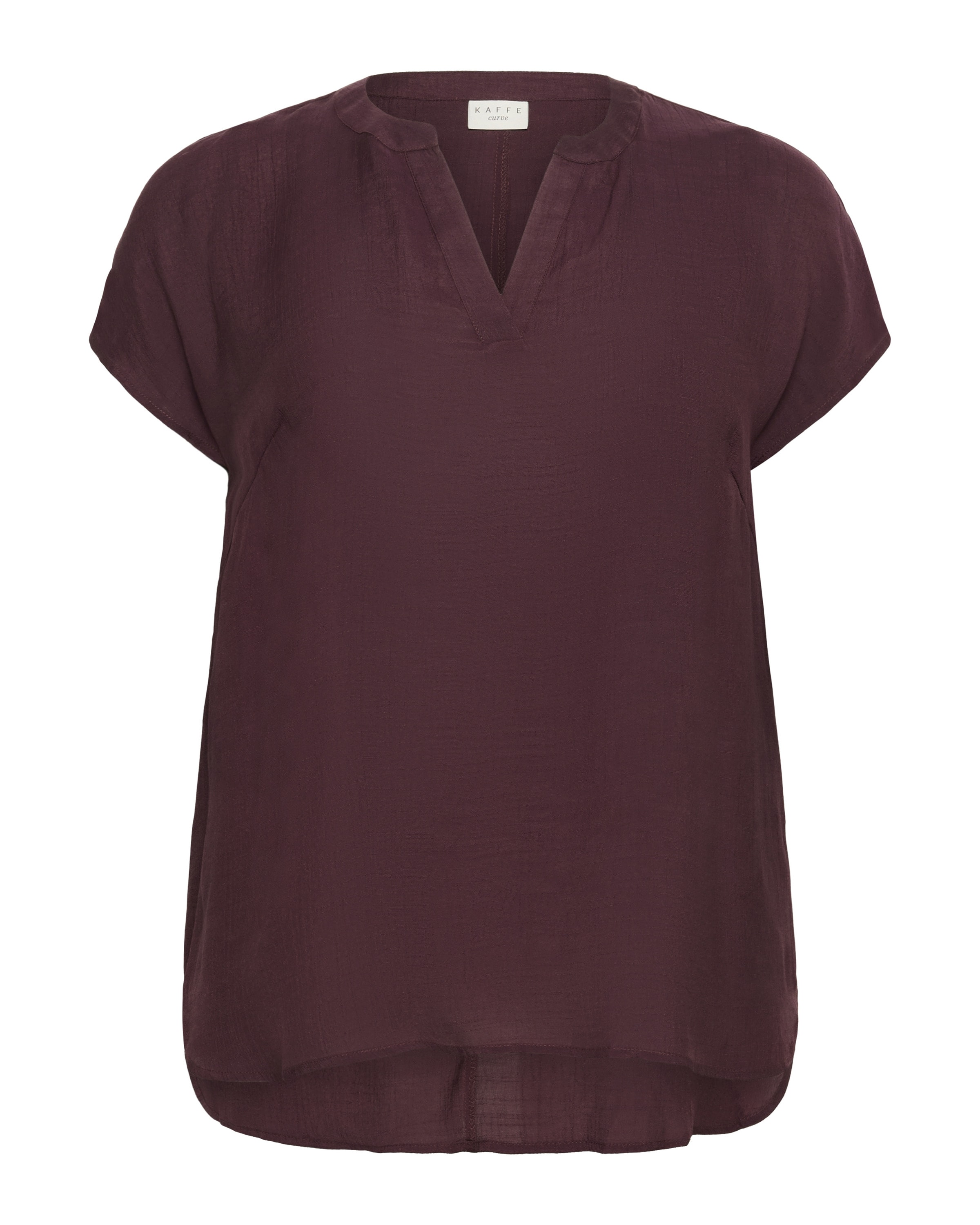 KAFFE CURVE Blúz 'KCAlia' - lila: elől