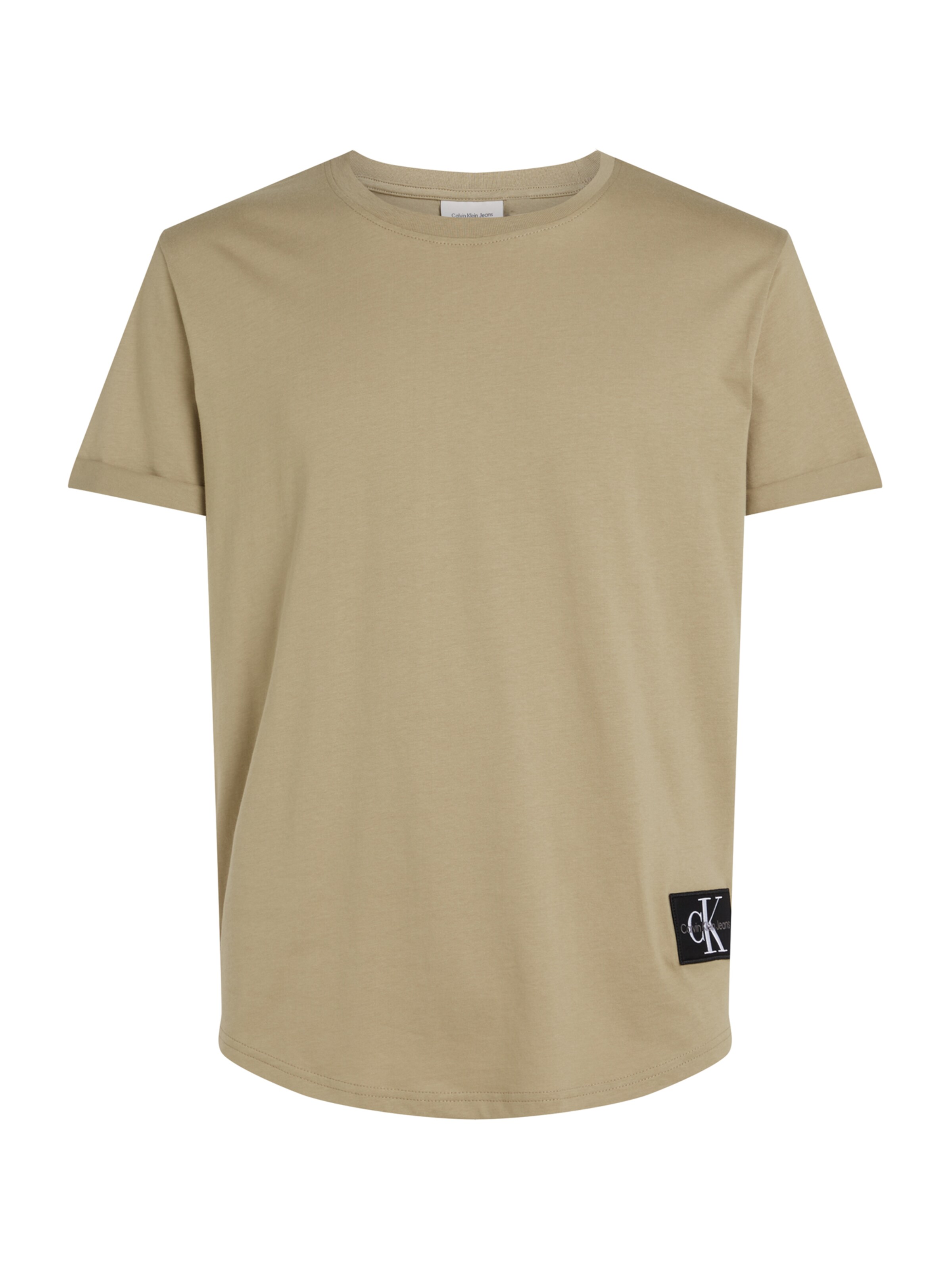 Calvin Klein Jeans Μπλουζάκι σε μπεζ: μπροστά