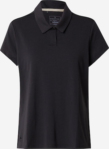 Tricou funcțional 'Go-To' de la ADIDAS GOLF pe negru: față