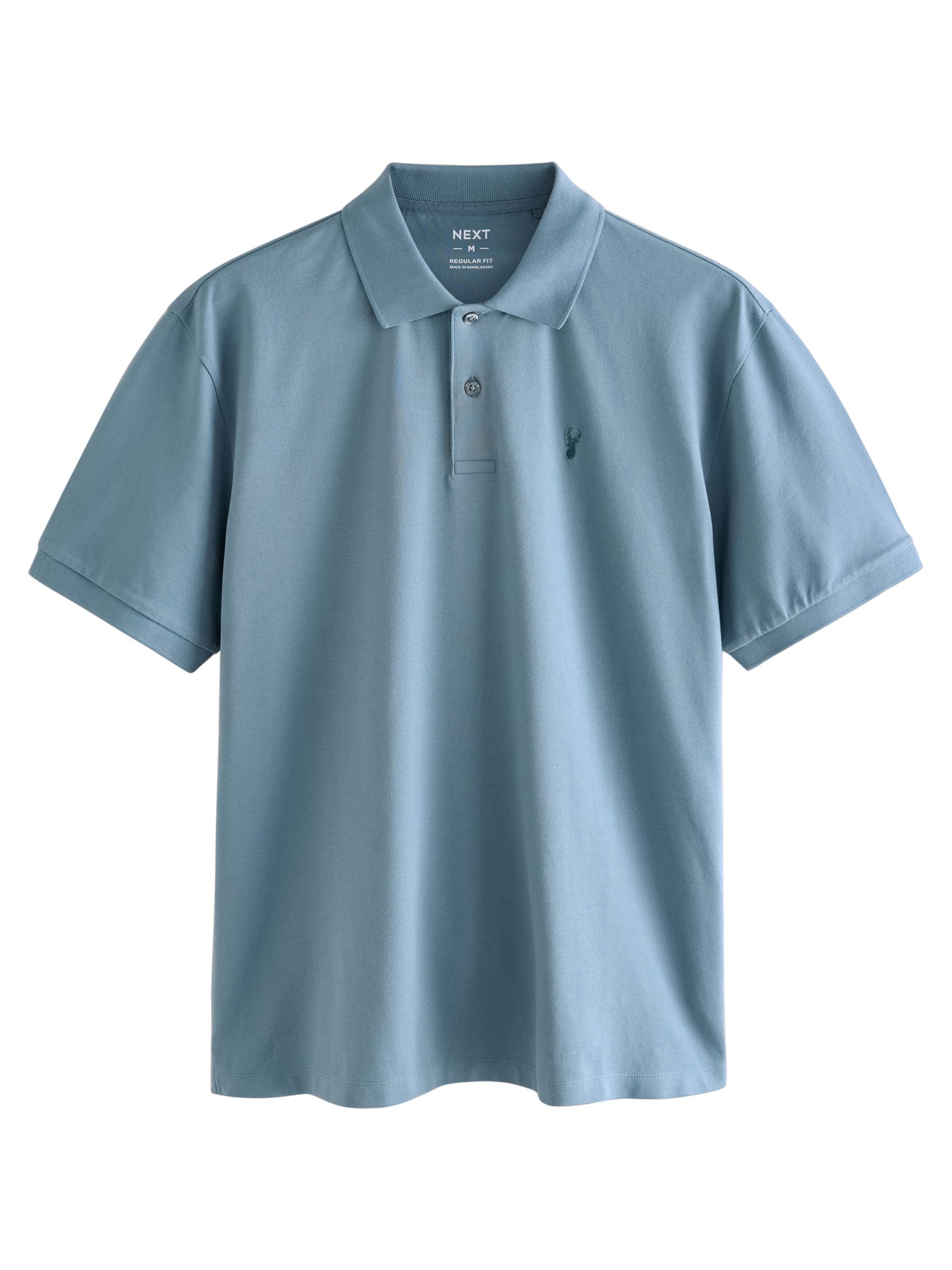 Tricou de la Next pe albastru: față