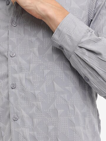Campus Sutra Regular fit Button Up Shirt 'Tianna' in Grey