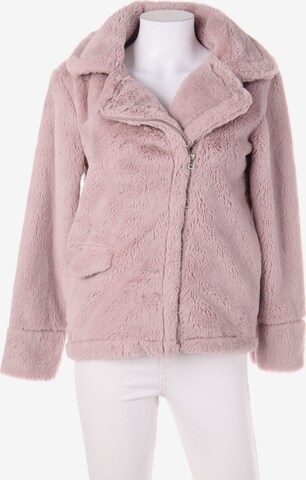 Sinsay Faux Fur-Jacke XS in Lila: predná strana