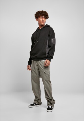 Urban Classics Sweatshirt 'Military' in Black