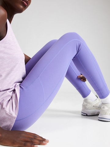 SKECHERS Skinny Sports trousers in Purple