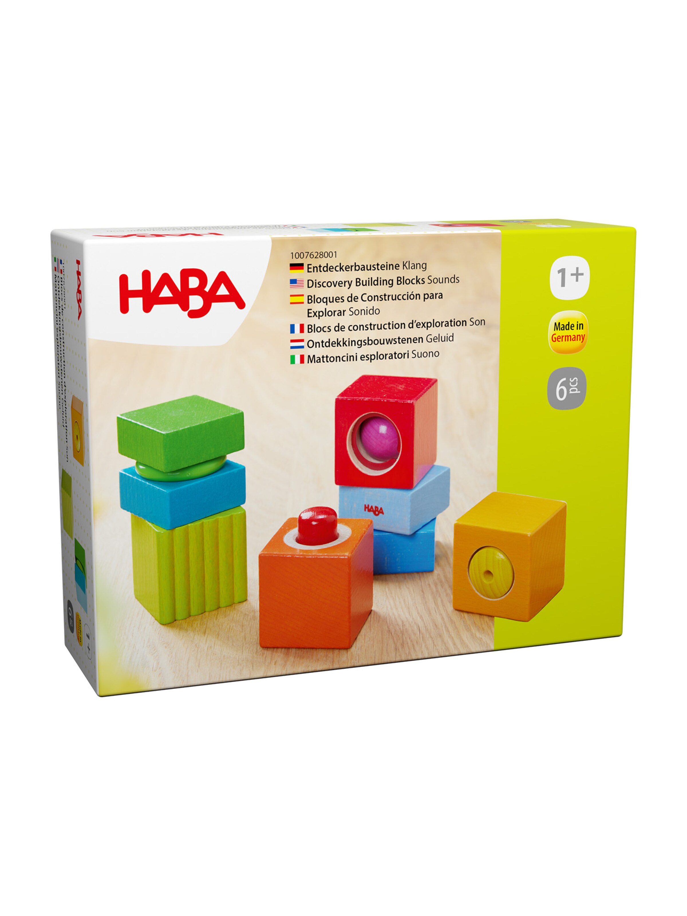 HABA Game ' Klang Entdecker-Bausteine ' in Mixed colors: front