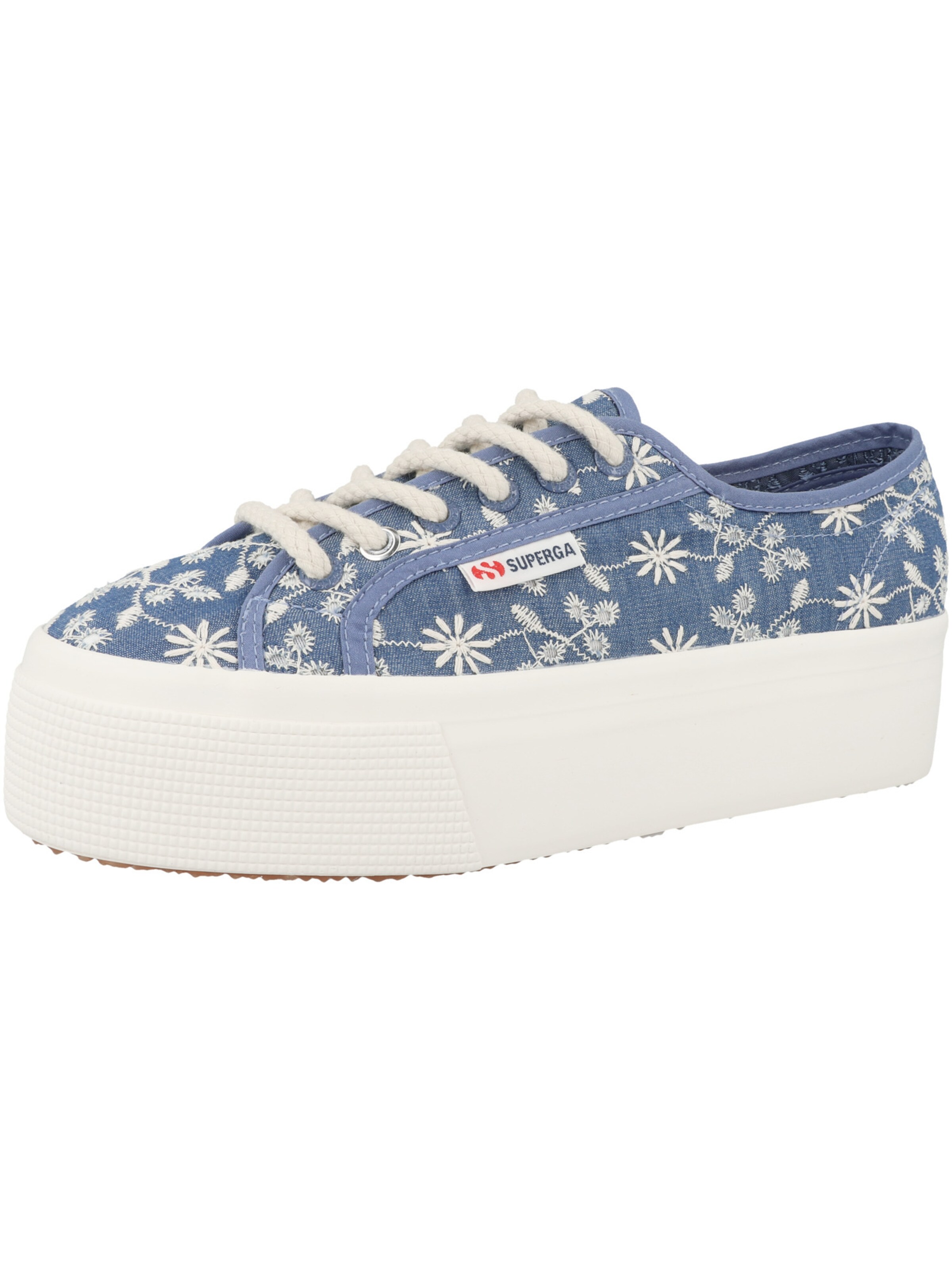 Baskets basses ' 2790 Platform Sangallo ' SUPERGA en bleu : devant