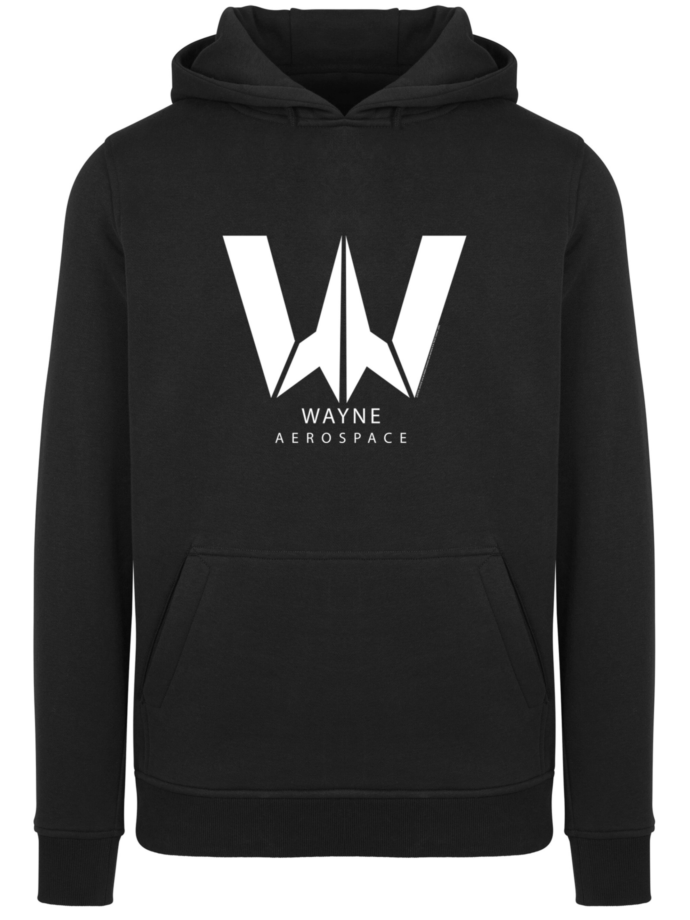 Pull-over 'DC Comics Justice League Movie Wayne Aerospace' F4NT4STIC en noir : devant