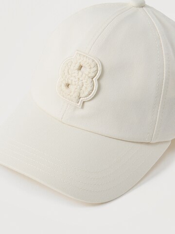 BOSS Шапка с козирка 'Ari-B-Icon' в бяло