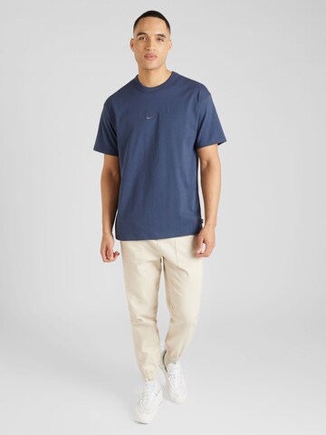 mėlyna Nike Sportswear Marškinėliai 'Premium Essentials'