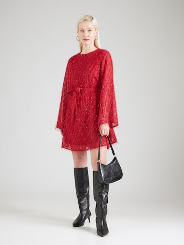 VILA Kleid 'VIFEATHER' in Rot