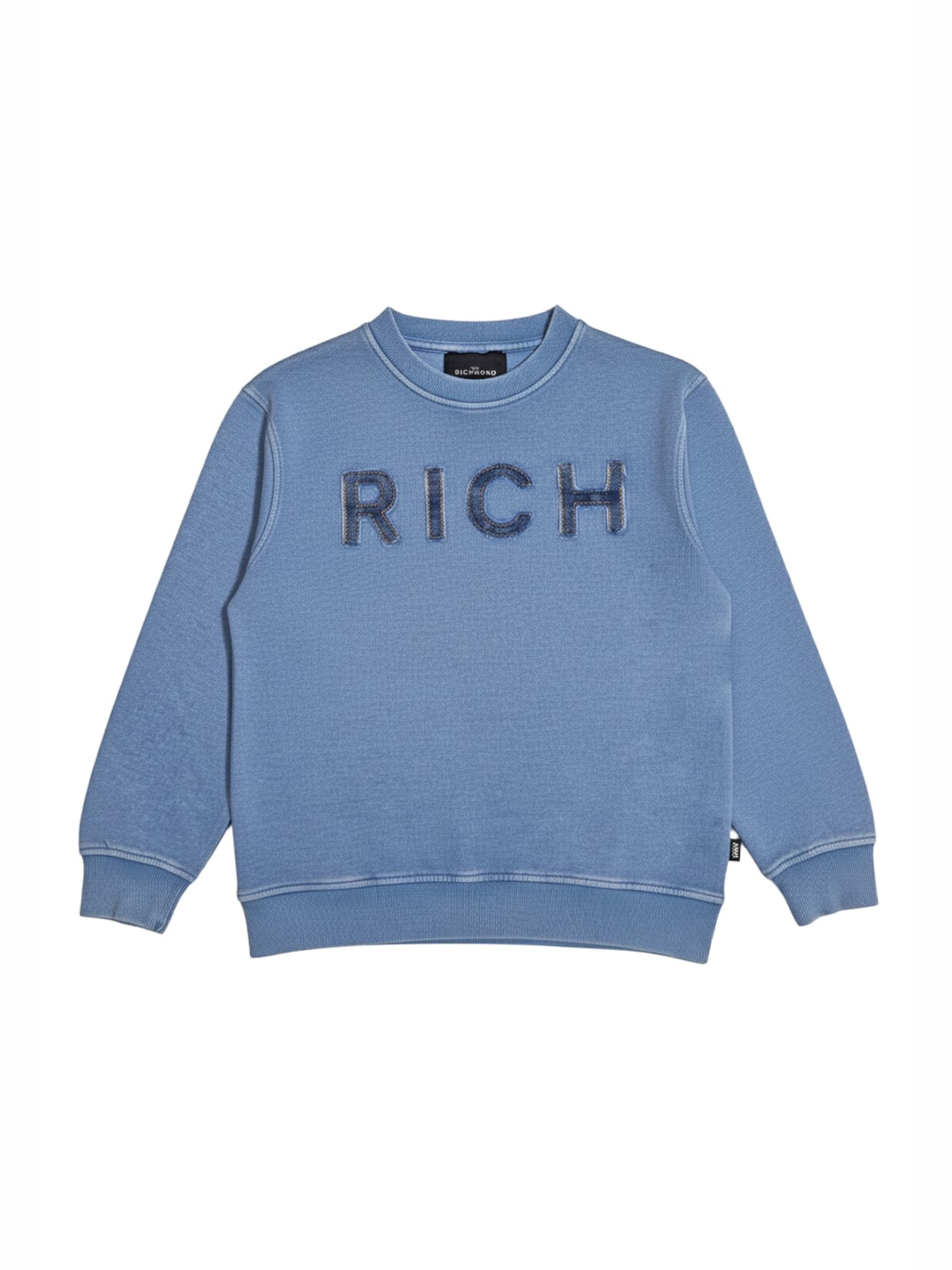 Sweat 'Felpa' John Richmond en bleu : devant