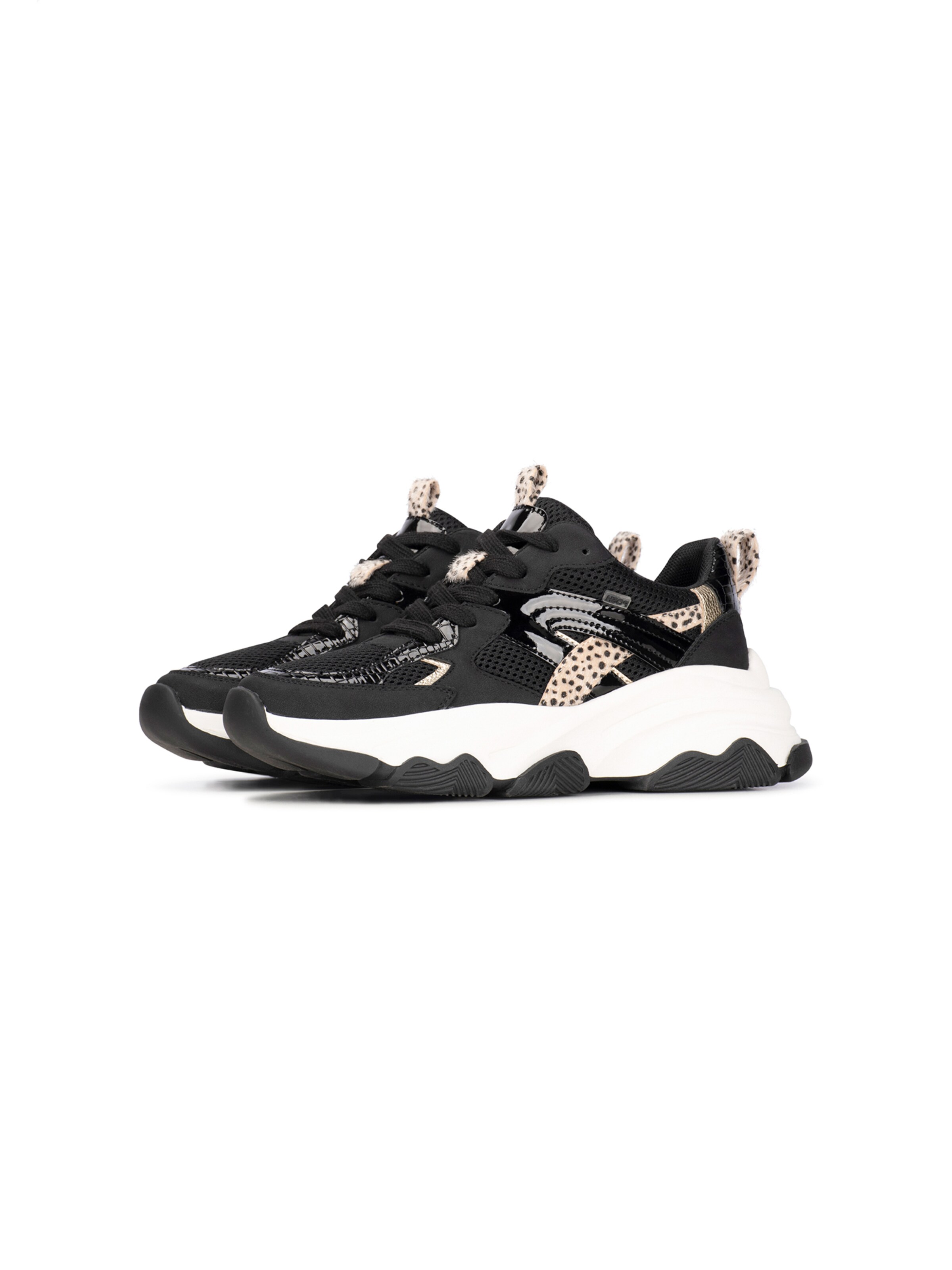 POSH by Poelman Platform trainers 'GIGI' in Black