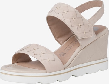 MARCO TOZZI Sandals in Beige: front